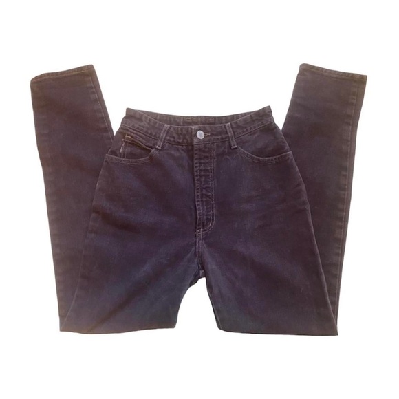 vintage bongo high-waisted mom jeans in burgundy - Picture 2 of 4